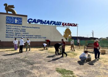 «ТАЗА ҚАЗАҚСТАН»: САРЫАҒАШ АУДАНЫНДА СЕНБІЛІККЕ 2000-ҒА ЖУЫҚ АДАМ АТСАЛЫСТЫ 