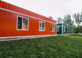 ТҮРКІСТАН ОБЛЫСЫНДА АЛҒАШҚЫ МОДУЛЬДІ ЛАГЕРЬ ЖАТАҚХАНАСЫ ПАЙДАЛАНУҒА БЕРІЛДІ