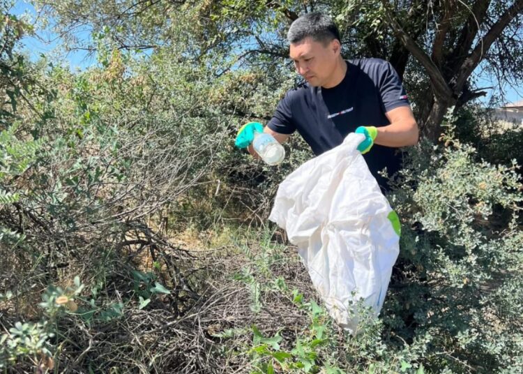 САУРАН АУДАНЫНДА «ТАБИҒАТҚА ҚАМҚОРЛЫҚ ЖАСАУ» КҮНІНЕ ОРАЙ ЭКОАКЦИЯ ӨТТІ