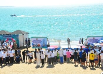 ТҮРКІСТАН: ШАРДАРАДА ШОМЫЛУ МАУСЫМЫ САЛТАНАТТЫ ТҮРДЕ АШЫЛДЫ