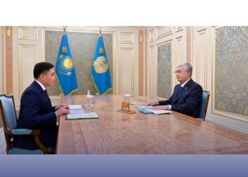 ПРЕЗИДЕНТ ШЫМКЕНТ ҚАЛАСЫНЫҢ ӘКІМІ ҒАБИТ СЫЗДЫҚБЕКОВТІ ҚАБЫЛДАДЫ