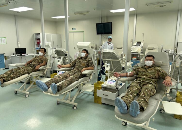 Шымкент қаласы ТЖД қызметкерлері  донорлық марафонға қатысты