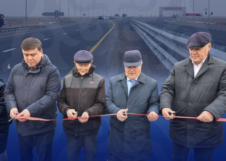 М-32 «САМАРА – ШЫМКЕНТ» АВТОЖОЛЫНДАҒЫ БҰРЫЛЫС АЛАҢЫ КҮРДЕЛІ ЖӨНДЕУДЕН ӨТІП, ПАЙДАЛАНУҒА БЕРІЛДІ