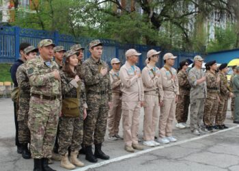 Алматыда «Жас бүркіт-2026» әскери-патриоттық жастар жиыны өтті