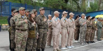 Алматыда «Жас бүркіт-2026» әскери-патриоттық жастар жиыны өтті