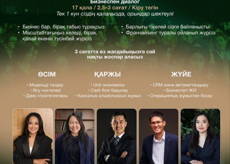 📢 8 сәуір – Түркістан: кәсіпкерлерге арналған ТЕГІН кездесу!