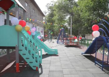 САРЫАҒАШ: ЖАҢА БАЛАЛАР ОЙЫН АЛАҢШАСЫ ЕЛ ИГІЛІГІНЕ БЕРІЛДІ