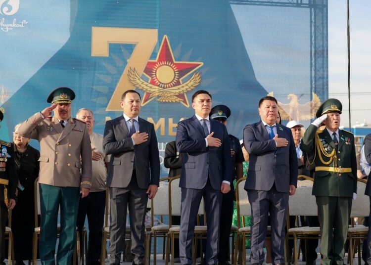 Шымкентте Отан қорғаушы күніне арналған ауқымды мерекелік іс-шара өтті