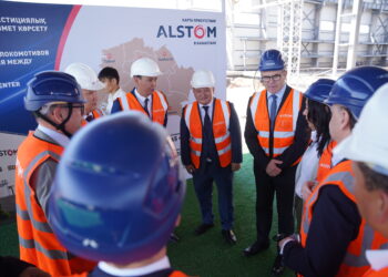 Alstom Түркістан облысындағы Арыс қаласында, Орта дәліздің негізгі теміржол тораптарының бірінде, электровоздарға арналған жаңа қызмет көрсету орталығын салуда 