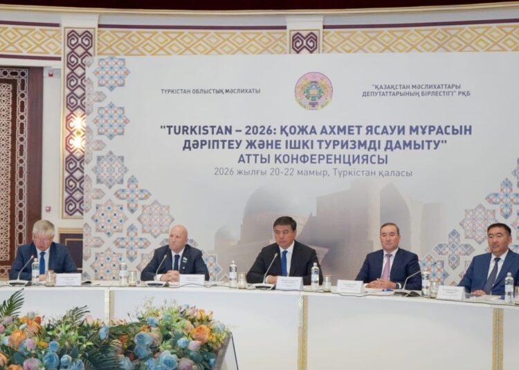 ТҮРКІСТАНДА ҚОЖА АХМЕТ ЯСАУИ МҰРАСЫН ДӘРІПТЕУ ЖӘНЕ ІШКІ ТУРИЗМДІ ДАМЫТУ МӘСЕЛЕЛЕРІ ТАЛҚЫЛАНДЫ