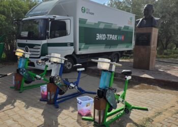 Алматыдағы «Таза Қазақстан» инновациясы (Эко-Трак) Түркістан облысы Созақ ауданындағы ауыл мектептеріне экологиялық мәдениетті енгізуде
