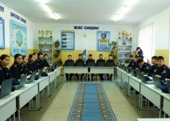 Шымкентте батыр полицейдің атына «Жас сақшы» сыныбы ашылды