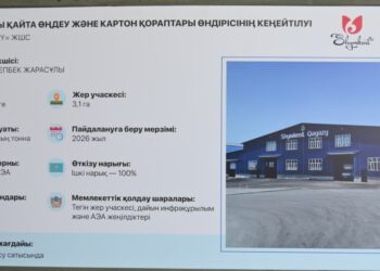 МАКУЛАТУРАНЫ ҚАЙТА ӨҢДЕУ ЖӘНЕ КАРТОН ҚАПТАМА ӨНДІРЕТІН ЗАУЫТ АШЫЛДЫ