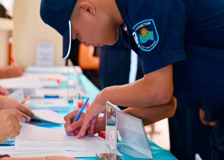 «ҰЛТТЫҚ ҰЛАН» САРБАЗДАРЫ АЛҒАШҚЫЛАРДЫҢ БІРІ БОЛЫП САЙЛАУДА ӨЗ ТАҢДАУЫН ЖАСАДЫ