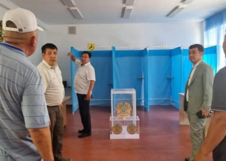 ТҮЛКІБАС АУДАНЫНДАҒЫ САЙЛАУ УЧАСКЕЛЕРІНІҢ ДАЙЫНДЫҒЫ ТЕКСЕРІЛДІ