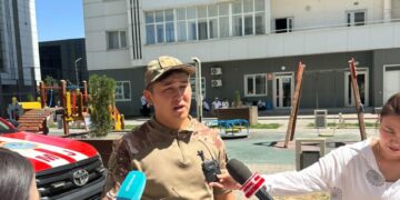 Шымкентте балалар терезеден құлап кетпеуі үшін алдын алу шарасы өтті