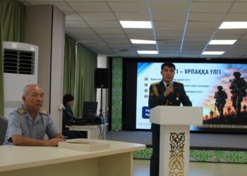 Ұлттық ұлан батыры оқушылармен кездесті