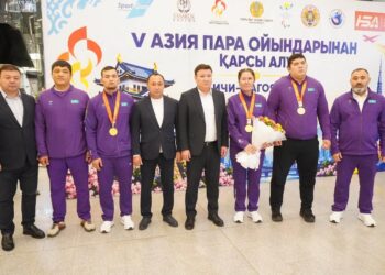 АЗИЯ ПАРА ОЙЫНДАРЫНЫҢ ЖЕҢІМПАЗДАРЫ ТҮРКІСТАНҒА ОРАЛДЫ