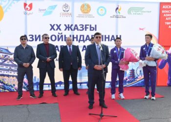 БОКСТАН АЗИЯ ОЙЫНДАРЫНЫҢ ЖҮЛДЕГЕРЛЕРІН САЛТАНАТТЫ ТҮРДЕ ҚАРСЫ АЛДЫ
