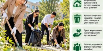 🌿 «ТАЗА ҚАЗАҚСТАН» – ТАЗАЛЫҚ ӨЗІМІЗДЕН БАСТАЛАДЫ!