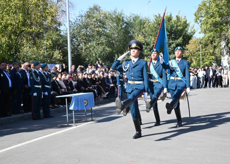 ШЫМКЕНТТЕГІ САБЫР РАХЫМОВ АТЫНДАҒЫ ӘСКЕРИ КОЛЛЕДЖДЕ АЛҒАШ РЕТ ӘСКЕРИ АНТ ҚАБЫЛДАУ РӘСІМІ ӨТТІ