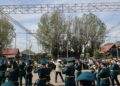 Ұлттық ұлан офицерлері алматылық оқушыларға ерлік сабағын өткізді.