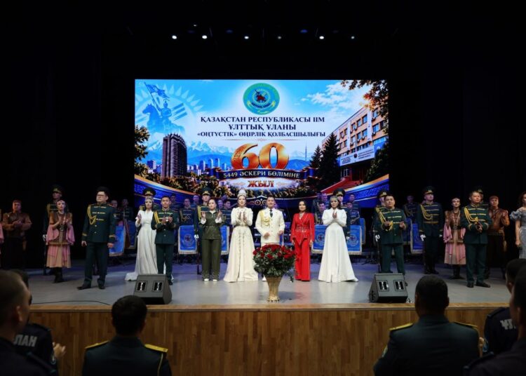 Ұлттық ұланның 5449 әскери бөліміне 60 жыл толды.