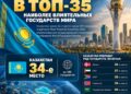 Казахстан вошёл в топ-35 наиболее влиятельных государств мира